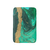 Cool-grüner Goldmarmor, Granit, Stone Textur Badematte (Vorderseite Vertikal)