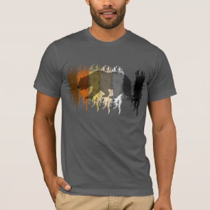 Cool Grunge Bär Schatten Schwuler Bär Stolz T-Shirt