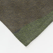 Cool Grunge Green Camouflage Custom Fleece Blanken (Ecke)