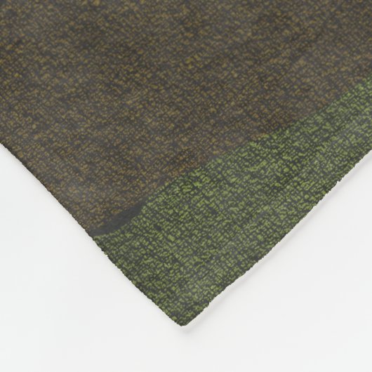 Cool Grunge Green Camouflage Custom Fleece Blanken (Ecke)