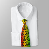 Cool Grunge Reggae Rasta Peace Symbol Neck Tie Krawatte (Gebunden)