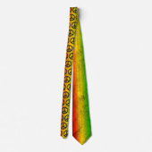 Cool Grunge Reggae Rasta Peace Symbol Neck Tie Krawatte (Rückseite)