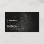 Cool Grunge Texture Berufliche Fitness Visitenkarte (Rückseite)