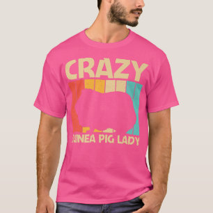 Cool Guinea Pig Design For Women Mom Cavy Pet Rode T-Shirt