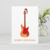 Cool Guitar Frohe Weihnachten (Stehend Vorderseite)