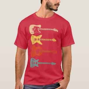 Cool Guitar Players Art Men Women Vintage Acoustic T-Shirt
