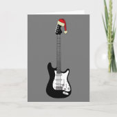 Cool Guitar Santa Karte (Vorderseite)