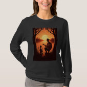 Cool Guitarist Father Dad Playing Guitar In Sunset T-Shirt (Vorderseite)