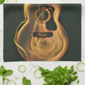 Cool guitarist gift geschirrtuch (Gefaltet)