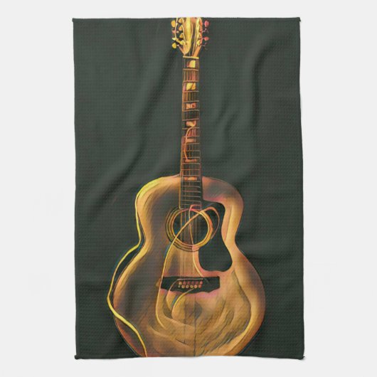 Cool guitarist gift geschirrtuch (Vertikal)