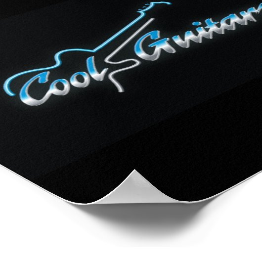 Cool Guitars Poster (Ecke)