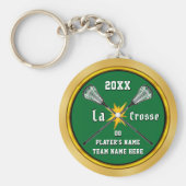 Cool günstige Personalisierte Lacrosse Geschenke, Schlüsselanhänger (Vorne)