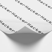 Cool Hacker Design Geschenkpapier (Ecke)