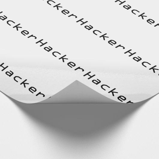 Cool Hacker Design Geschenkpapier (Ecke)