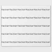 Cool Hacker Design Geschenkpapier (Flach)