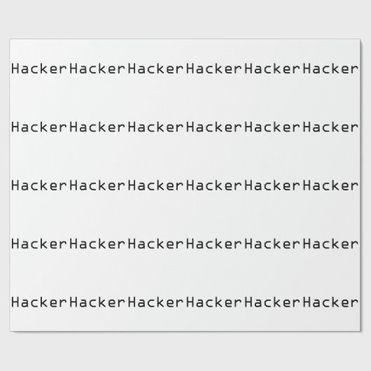 Cool Hacker Design Geschenkpapier (Flach)