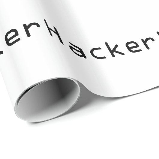 Cool Hacker Design Geschenkpapier (Rolleneckpunkt)