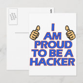 cool Hacker Designs Postkarte (Vorne/Hinten)