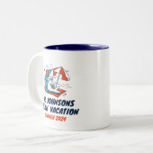 Cool Hai Familie Wiedersehen Beach Urlaub Zweifarbige Tasse (Vorderseite Links)