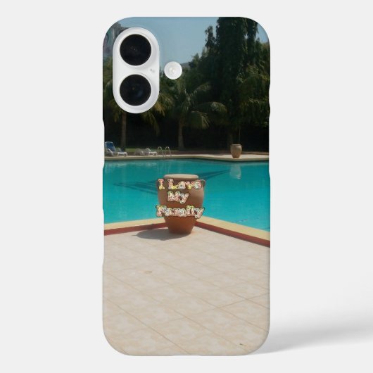 Cool Hakuna Matata Pool Seite I Liebe Meine Famili Case-Mate iPhone Hülle (Rückseite)