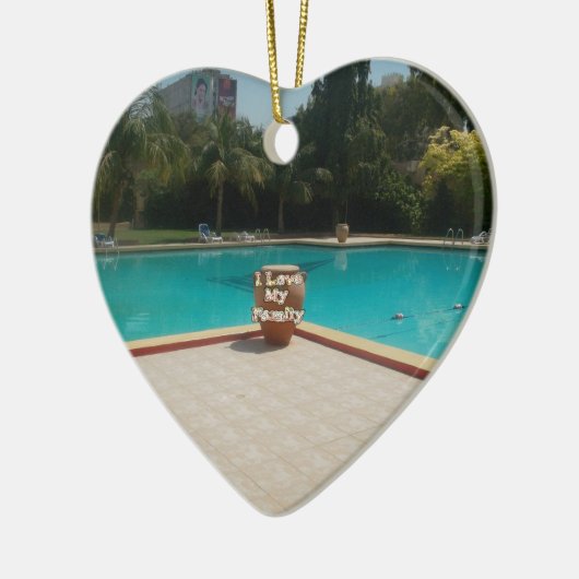 Cool Hakuna Matata Pool Seite I Liebe Meine Famili Keramikornament (Links)