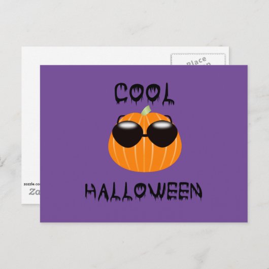 Cool Halloween Postkarte (Vorne/Hinten)
