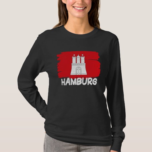 Cool Hamburg Flag T-Shirt (Vorderseite)