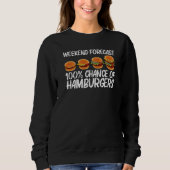 Cool Hamburger For Men Women Cheeseburger Burger Sweatshirt (Vorderseite)