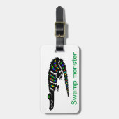 Cool handgezeichnet - CROCODILE - Gepäckmarke Gepäckanhänger (Vorderseite vertikal)