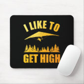 Cool Hang Glider Art für Männer Hang Glide Hang Mousepad (Mit Mouse)