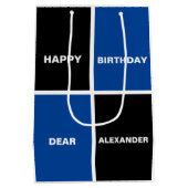 Cool Happy Birthday Mittlere Geschenktüte (Rückseite)