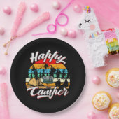 cool Happy Camper Party Pappteller (Party)