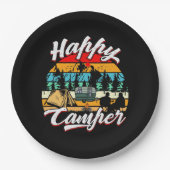 cool Happy Camper Party Pappteller (Vorderseite)