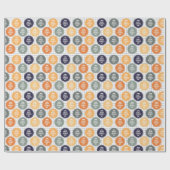 Cool Happy Father's Day tiled pattern Geschenkpapier (Flach)