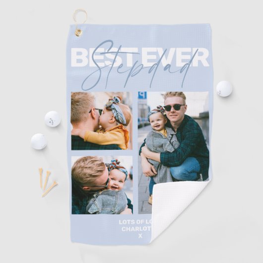 Cool Happy Vathers Day Stepdad 3 Foto Golfhandtuch (Insitu)