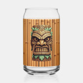 Cool Hawaii tiki Kopf Party Dosenglas (Rückseite)