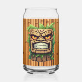 Cool Hawaii tiki Kopf Party Dosenglas (Rückseite)