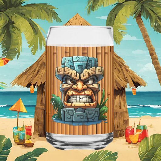 Cool Hawaii tiki Kopf Party Dosenglas