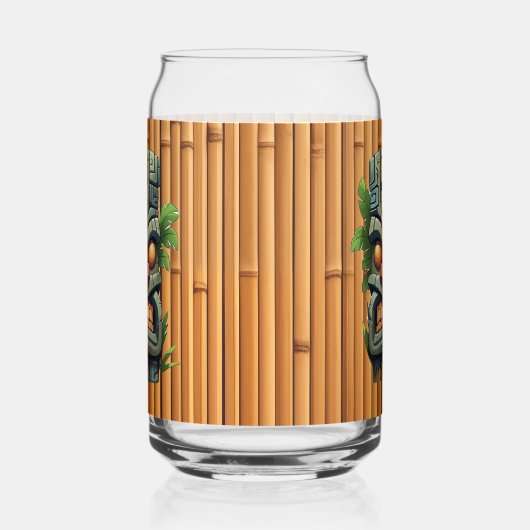 Cool Hawaii tiki Kopf Party Dosenglas (Links)