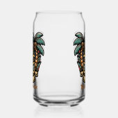 Cool Hawaii tiki Party Name hinzufügen Dosenglas (Rechts)