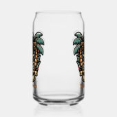 Cool Hawaii tiki Party Name hinzufügen Dosenglas (Links)