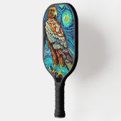 Cool Hawk Starry Night Art Pickleball Schläger (Links)