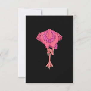 Cool Headless Flamingo Halloween Kostüm Funny Dankeskarte