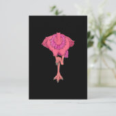 Cool Headless Flamingo Halloween Kostüm Funny Dankeskarte (Stehend Vorderseite)