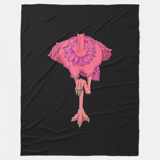 Cool Headless Flamingo Halloween Kostüm Funny Fleecedecke (Vorderseite)