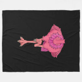 Cool Headless Flamingo Halloween Kostüm Funny Fleecedecke (Vorderseite (Horizontal))