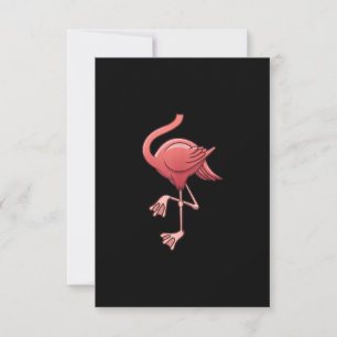 Cool Headless Flamingo Halloween Kostüm Funny RSVP Karte