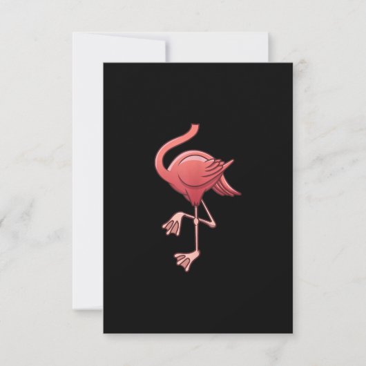 Cool Headless Flamingo Halloween Kostüm Funny RSVP Karte (Vorderseite)