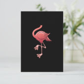 Cool Headless Flamingo Halloween Kostüm Funny RSVP Karte (Stehend Vorderseite)