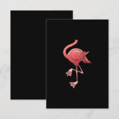 Cool Headless Flamingo Halloween Kostüm Funny RSVP Karte (Vorne/Hinten)